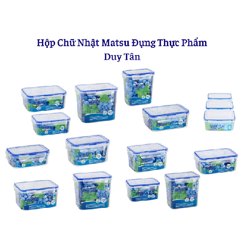 Hộp đựng thực phẩm chữ nhật Matsu