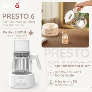 Bình đun nước giữ nhiệt pha sữa Beborn Presto 6